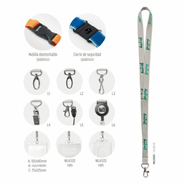 ML1043 Lanyard de poliéster yourChoice